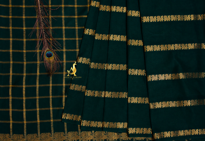 Green | Green - Half and Half Madurai Cotton Saree